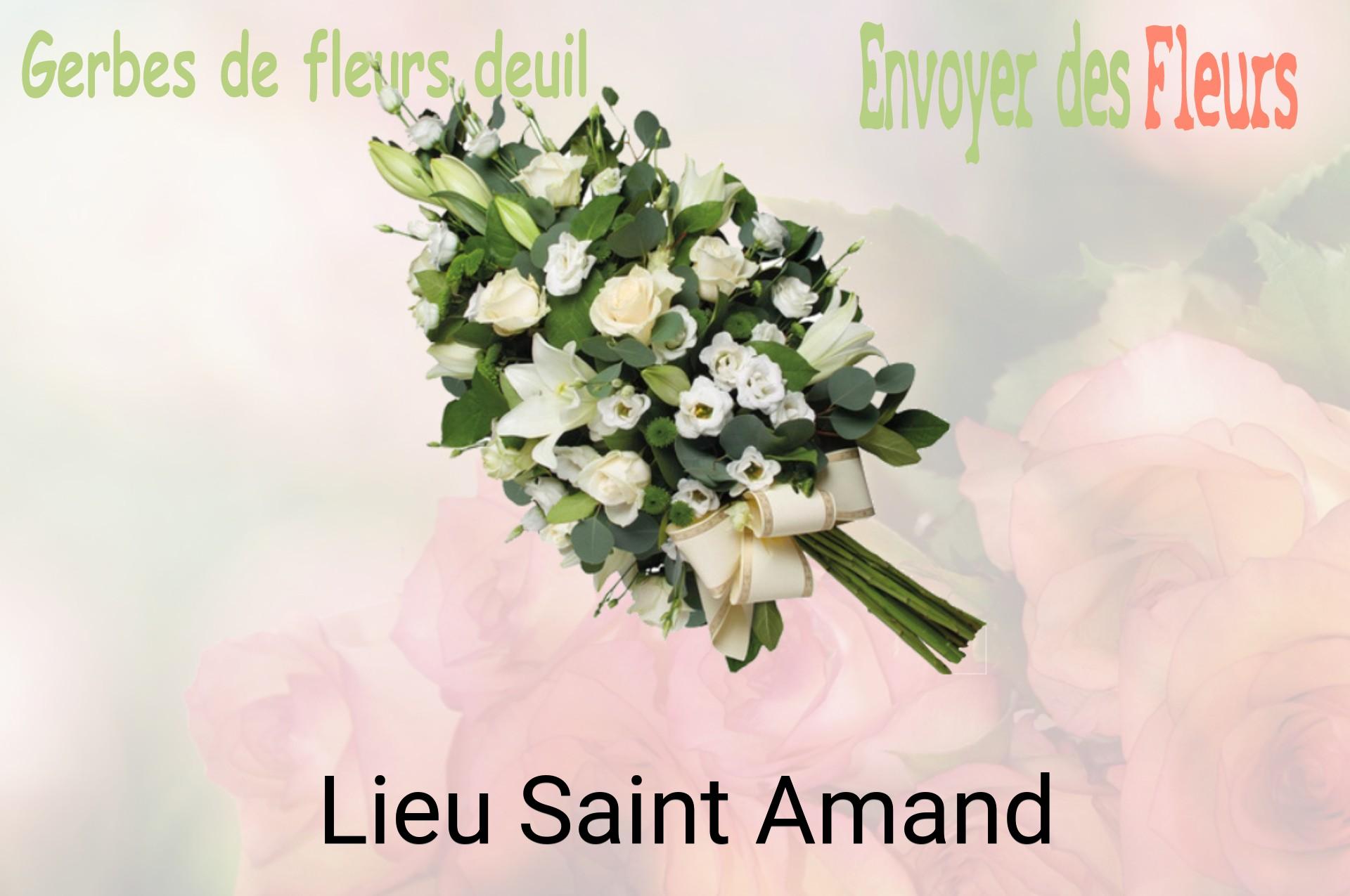 Gerbe de fleurs de deuil livrée à Lieu-Saint-Amand